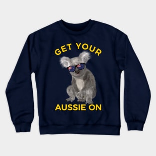 Cute Koala Get Your Aussie On Crewneck Sweatshirt